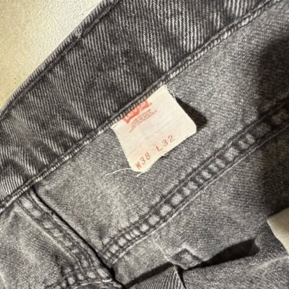 Vintage 90s Levi’s White Tab Taper Fit Made USA Denim Jeans 36 X 30 Stone Wash - Picture 7 of 12